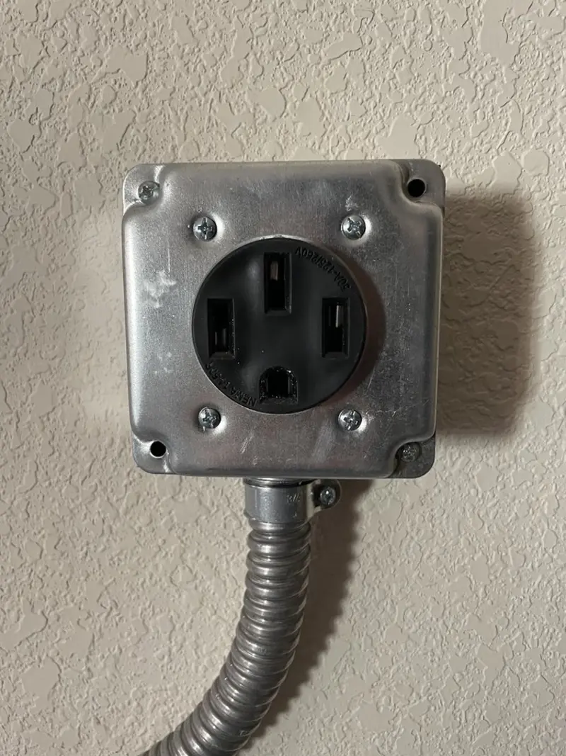 NEMA 14-50 outlet installed for Electrical Panel Upgrade in Maryville